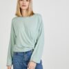 Light green T-shirt with knot ONLY Free - Women