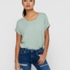 Light green basic T-shirt ONLY Moster - Women's