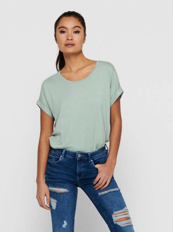 Light green basic T-shirt ONLY Moster - Women's