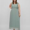 Light green women's maxi-dresses VILA Betina - Ladies