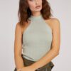 Light green women's ribbed tank top Guess - Women's