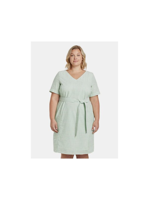 Light green women's striped dress My True Me Tom Tailor - Women's