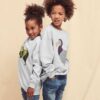 Light grey Raglan Sweat Fruit of the Loom