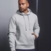 Light grey men's hoodie Authentic Russell