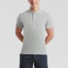 Light grey men's shirt Iconic Polo 6304400 Friut of the Loom