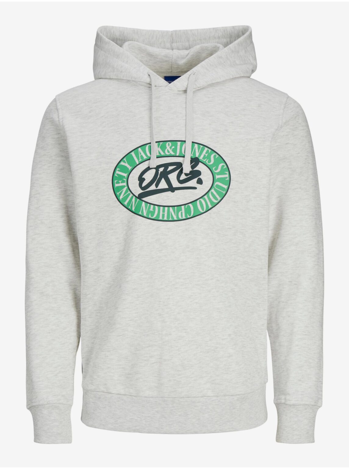 Light grey men's striped hoodie Jack & Jones Arthur - Men's