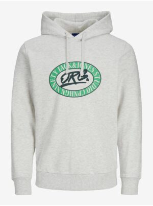 Light grey men's striped hoodie Jack & Jones Arthur - Men's