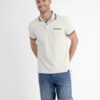 Light grey men's striped polo shirt LERROS - Men