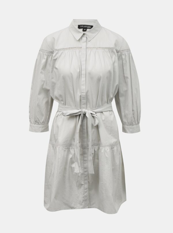 Light grey shirt dress TOP SECRET - Women