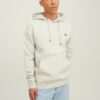 Light grey striped hoodie Jack & Jones Star - Men's