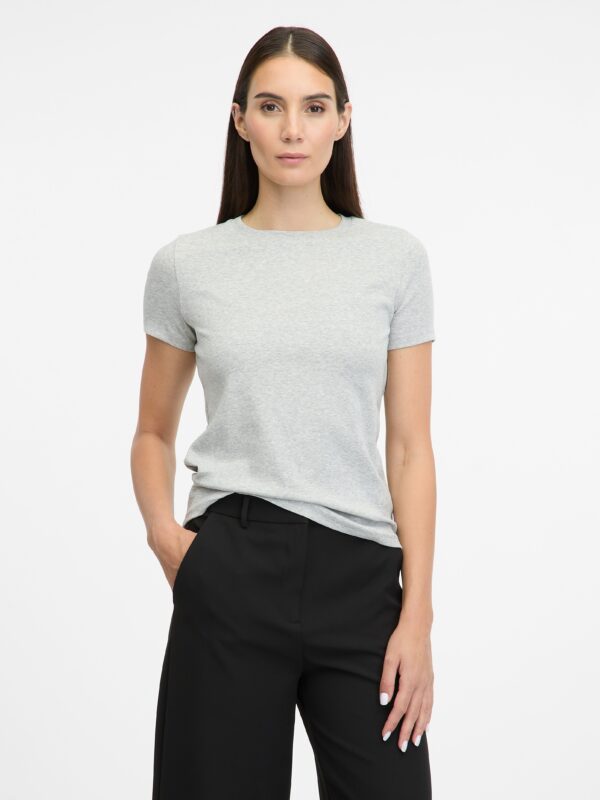 Light grey women's short-sleeved T-shirt ORSAY - Women's
