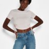 Light pink T-Shirt Noisy May Line - Women