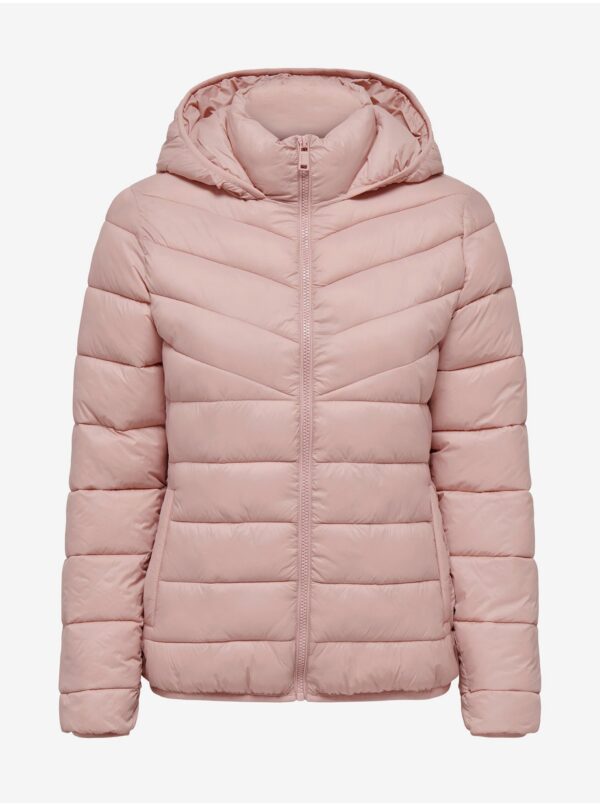 Light pink ladies quilted jacket ONLY Tahoe - Women