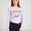 Light purple Ladies T-shirt with print Guess - Women