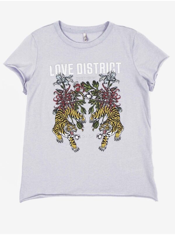 Light purple girly T-shirt ONLY Lucy - unisex