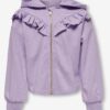 Light purple girly sweatshirt with zipper and hood ONLY Feel - Girls