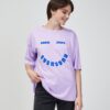 Light purple oversize T-shirt VERO MODA Skye Cody - Women