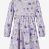 Light purple patterned dress for girls name it Brianna - Girls