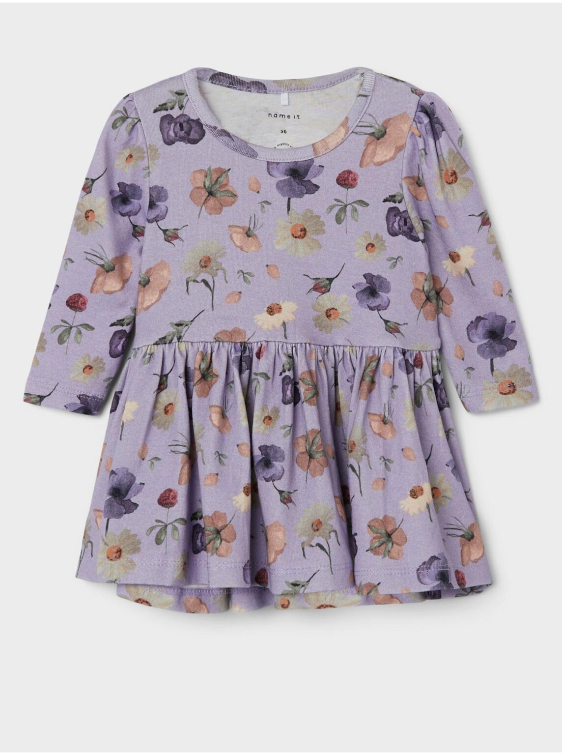 Light purple patterned girl's dress name it Barbora - Girls