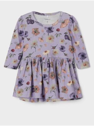 Light purple patterned girl's dress name it Barbora - Girls