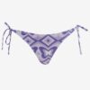 Light purple women's patterned bikini bottom Noisy May Tan - Women