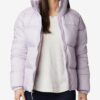 Light purple women's quilted winter jacket Columbia Puffect - Women's