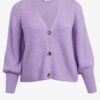 Light purple women's ribbed cardigan ONLY CARMAKOMA Clare - Ladies