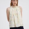 Light yellow women's floral blouse CAMAIEU - Women's
