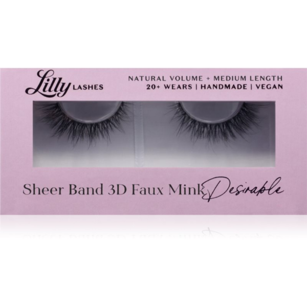 Lilly Lashes 3D Faux Mink műszempillák típus Desirable 1 pár