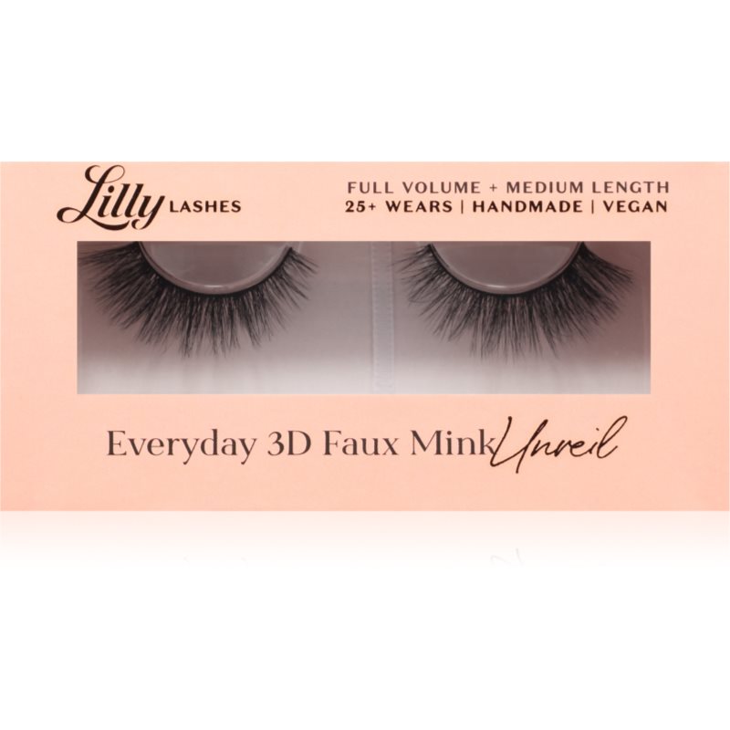 Lilly Lashes Everyday 3D Faux Mink műszempillák típus Unveil 1 pár