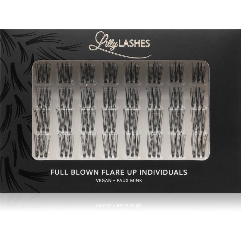 Lilly Lashes Individual Flares műszempillák árnyalat Full Blown Flare Up 32 db
