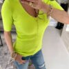 Lime blouse By o la la axp0679. S37