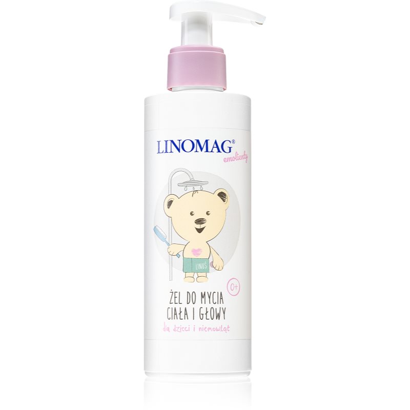 Linomag Emolienty Shampoo & Shower Gel tusfürdő gél és sampon 2 in 1 gyermekeknek születéstől kezdődően 200 ml-Ár