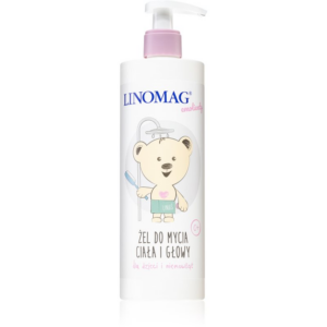 Linomag Emolienty Shampoo & Shower Gel tusfürdő gél és sampon 2 in 1 gyermekeknek születéstől kezdődően 400 ml-Ár