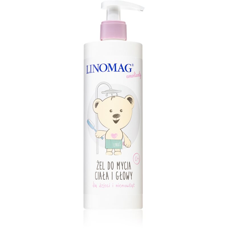 Linomag Emolienty Shampoo & Shower Gel tusfürdő gél és sampon 2 in 1 gyermekeknek születéstől kezdődően 400 ml-Ár