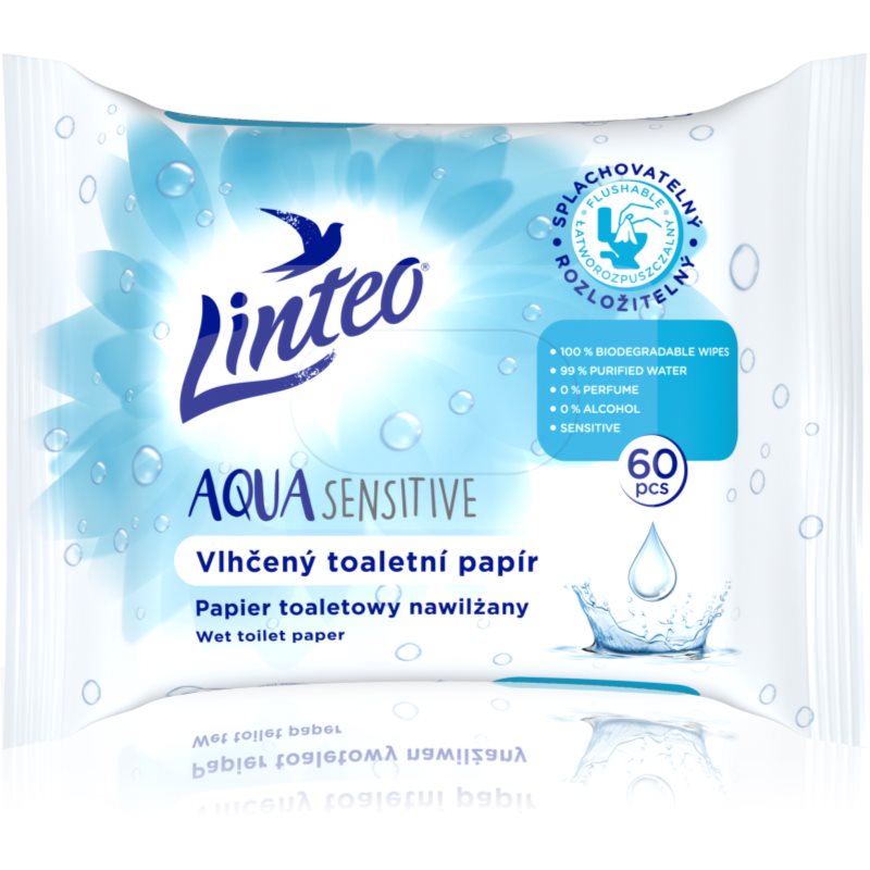 Linteo Aqua Sensitive nedves WC papír 60 db-Ár