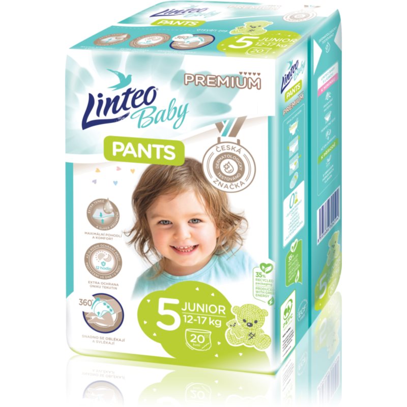 Linteo Baby Pants eldobható nadrágpelenkák Junior Premium 12-17 kg 20 db-Ár