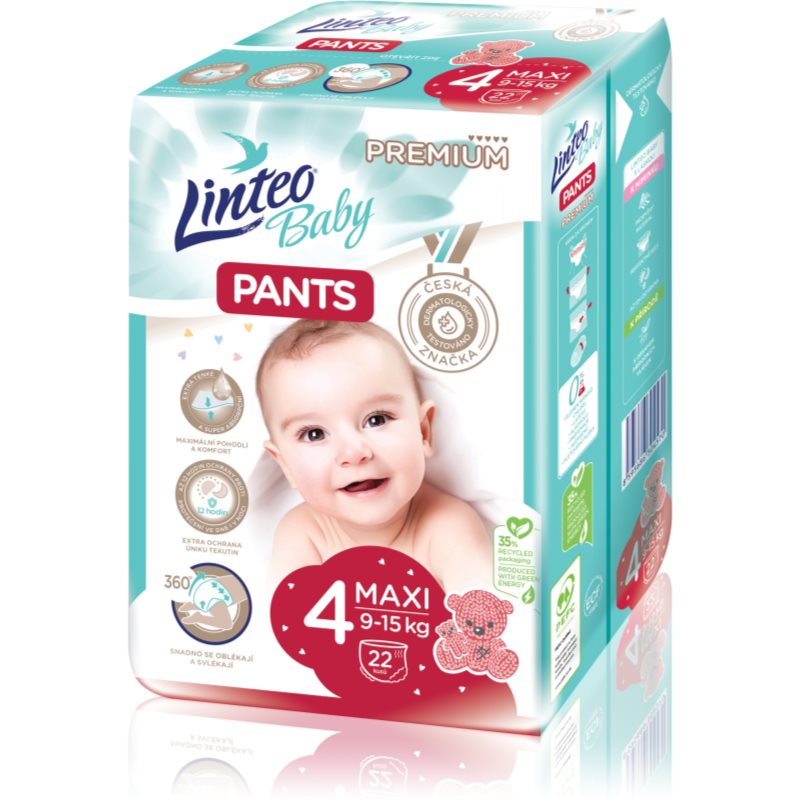 Linteo Baby Pants eldobható nadrágpelenkák Maxi Premium 9-15 kg 22 db-Ár