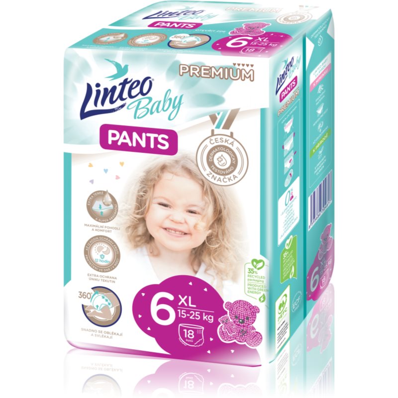 Linteo Baby Pants eldobható nadrágpelenkák XL Premium 15-25 kg 18 db-Ár