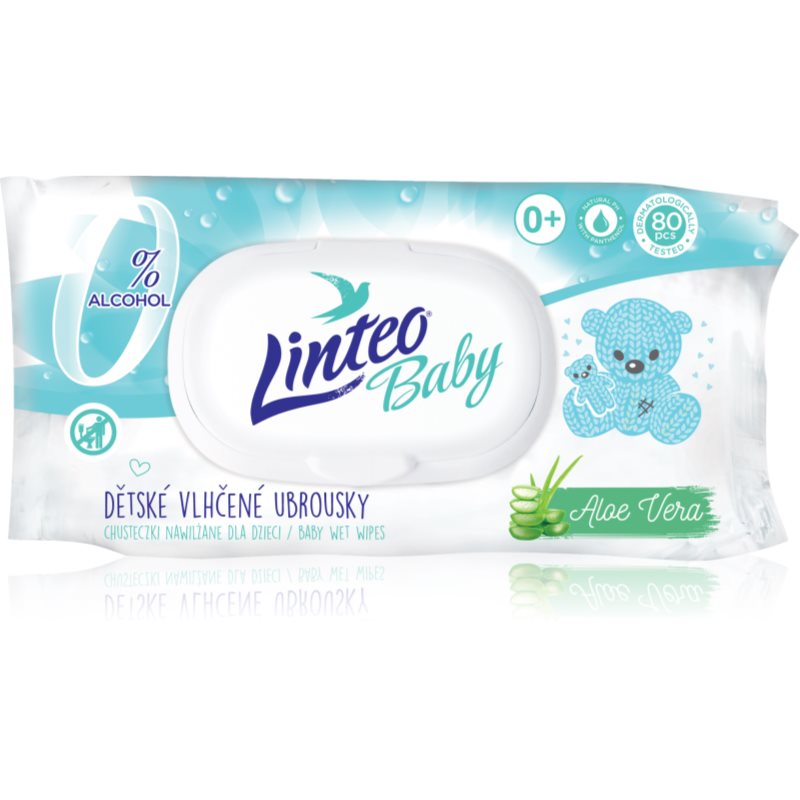 Linteo Baby Pure & Fresh finom nedves törlőkendők gyermekeknek aloe verával 80 db-Eredeti
