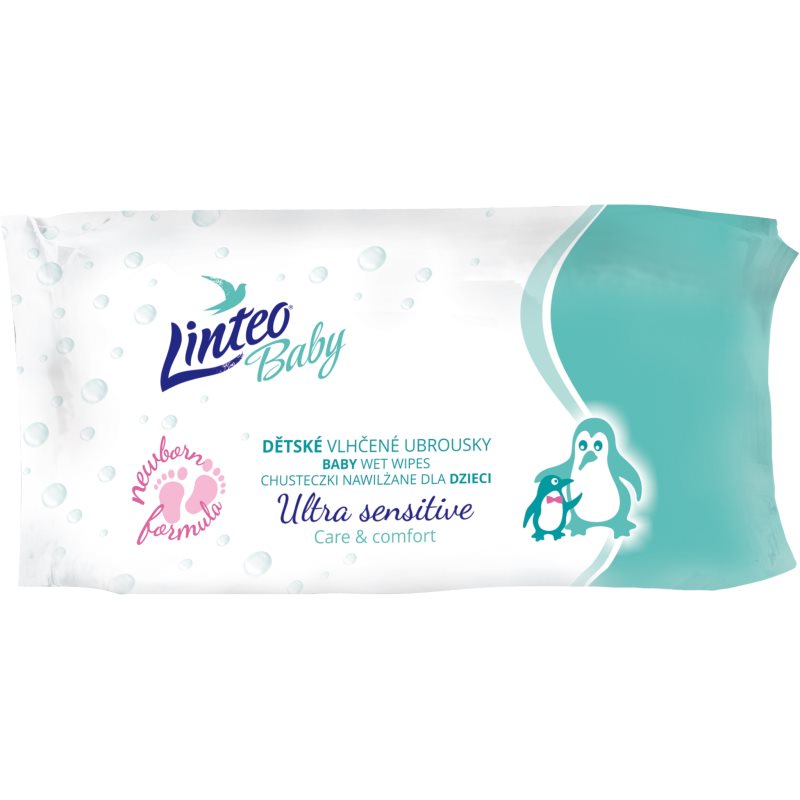 Linteo Baby Ultra Sensitive finom nedves törlőkendők gyermekeknek 64 db-Ár