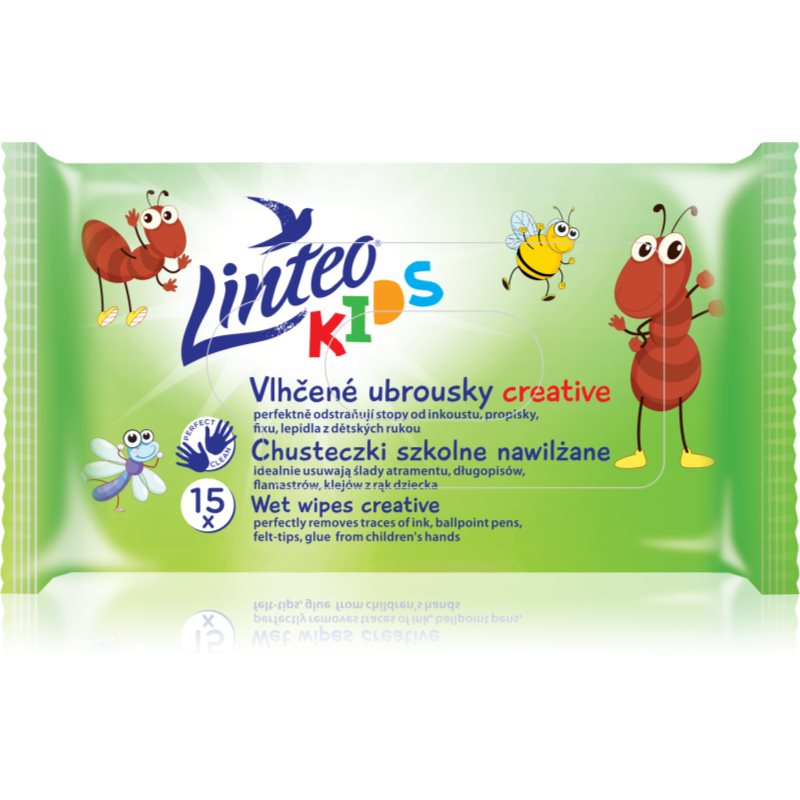 Linteo Kids Creative nedves törlőkendők gyermekeknek 15 db-Ár