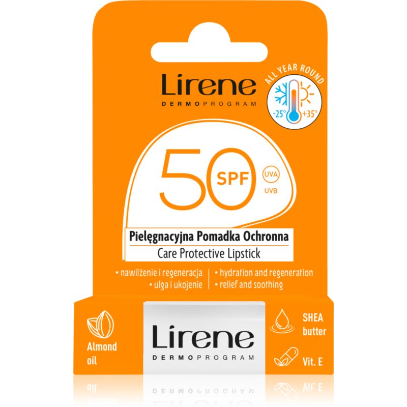 Lirene Care Protective Lipstick ajakvédő balzsam hidratáló hatással SPF 50 4.6 g-ár
