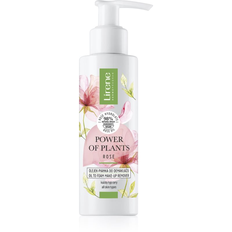 Lirene Power of Plants Rose arctisztító hab rózsaolajjal 145 ml-Ár
