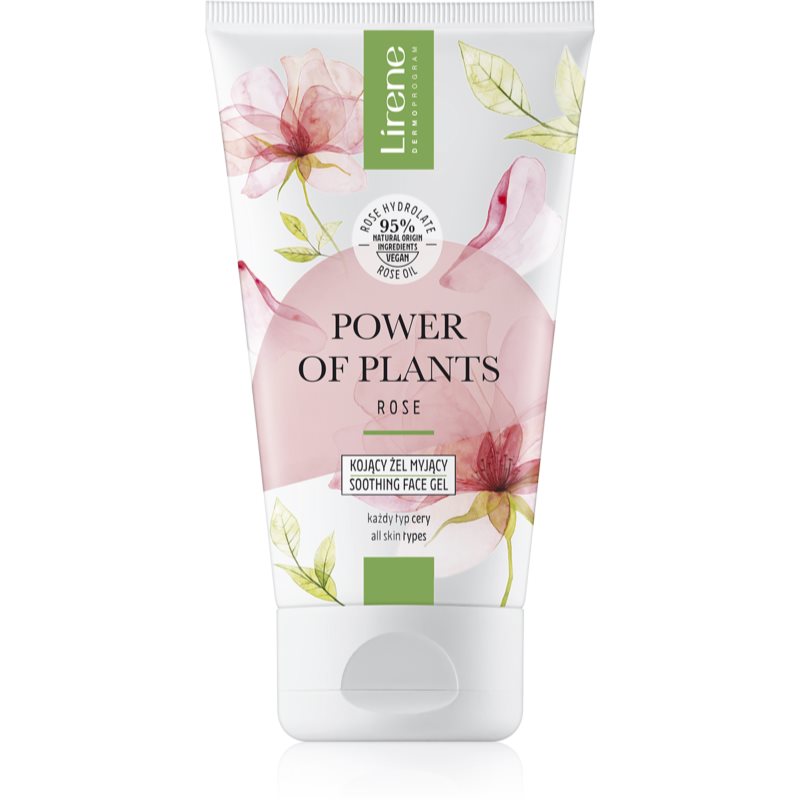 Lirene Power of Plants Rose nyugtató tisztító gél rózsaolajjal 150 ml-Ár