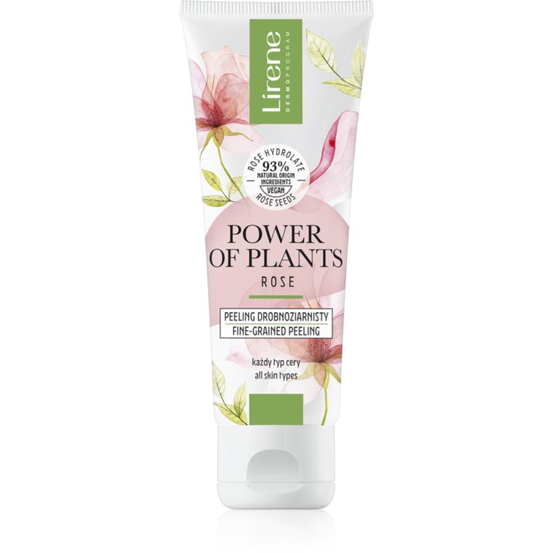 Lirene Power of Plants Rose tisztító peeling hidratáló hatással 75 ml-Ár