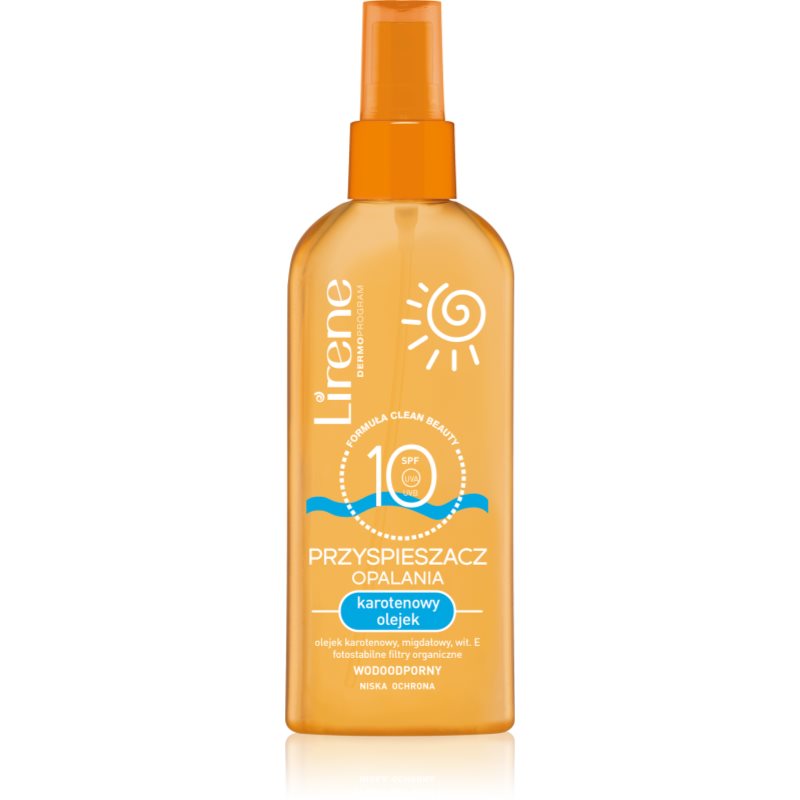 Lirene Sun Carotene Oil SPF 10 napozást elősegítő védő olaj SPF 10 150 ml-Ár