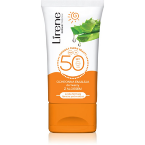Lirene Sun care védő nappali emulzió az arcra és dekoltázsra aloe vera spf 50 50 ml-Ár