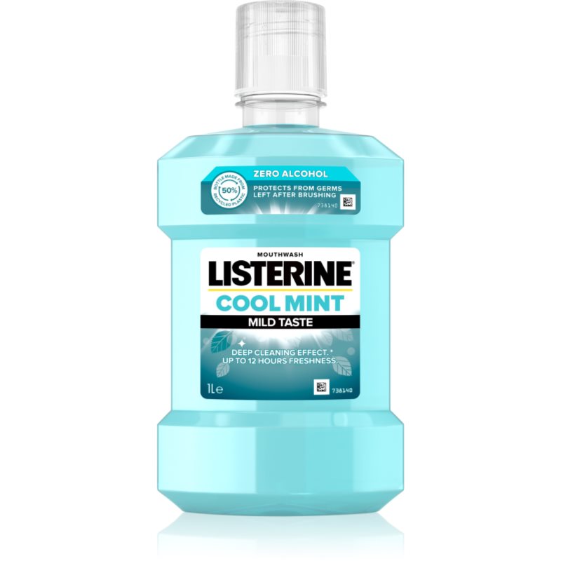 Listerine Cool Mint Mild Taste szájvíz alkoholmentes íz Cool Mint 1000 ml-Eredeti