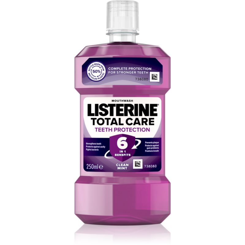 Listerine Total Care Teeth Protection szájvíz a száj teljes védelméért és a friss lehelletért Clean Mint 250 ml-Ár